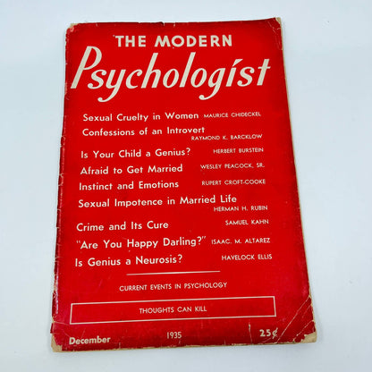 1935 November - The Modern Psychologist Magazine Dagobert D. Runes TF3