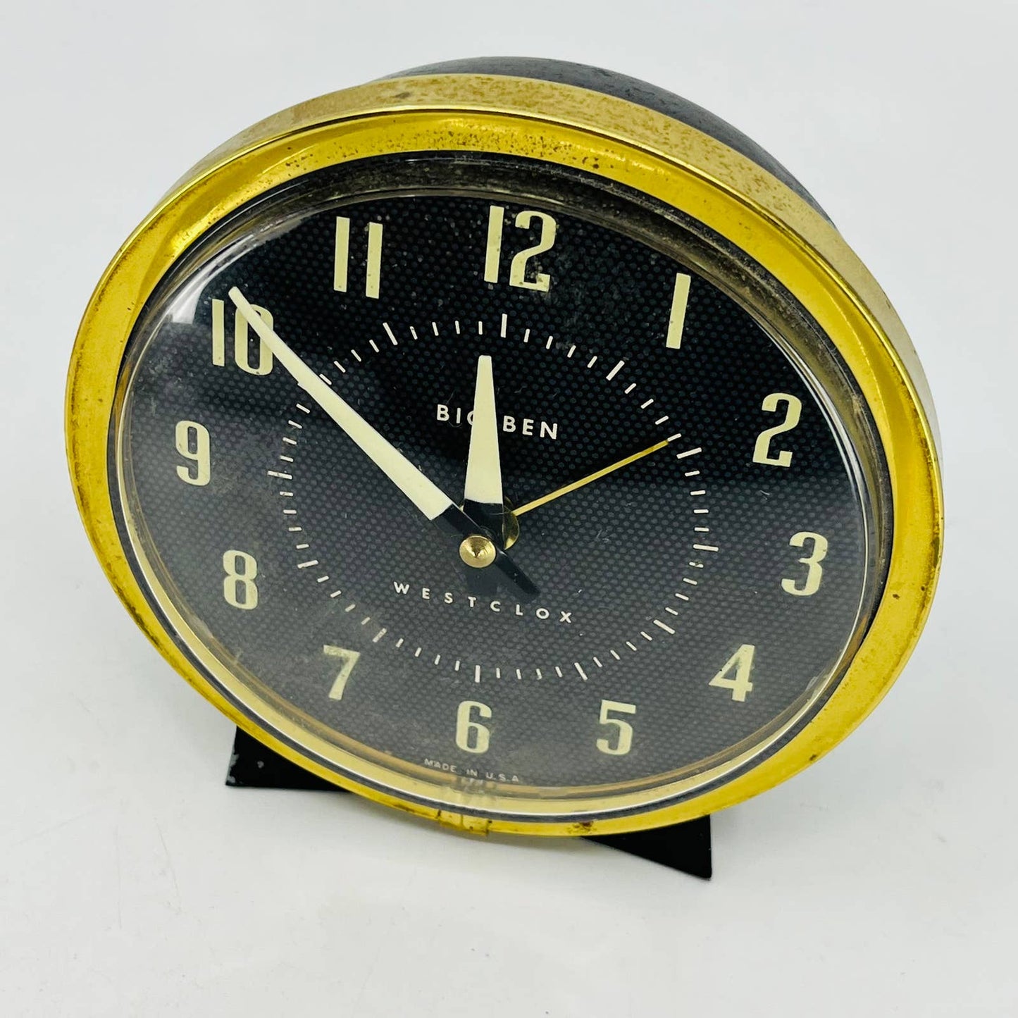 Working Vtg Westclox Big Ben 75-102 Alarm Clock USA Glow In The Dark Hands TC7