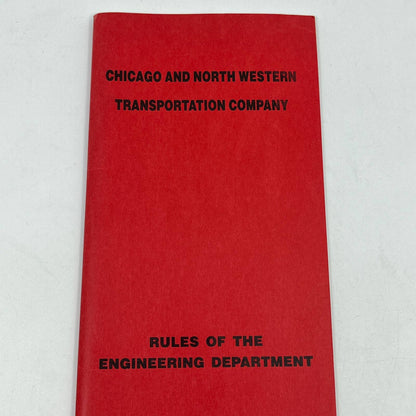 1989 Chicago & Northwestern Railroad Rules of the Engineering Department TG6