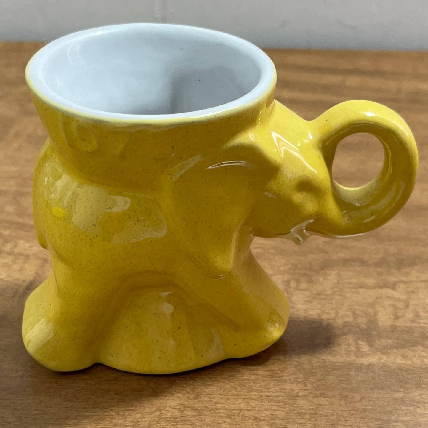 1975 Frankoma Republican GOP Elephant Political Mug Yellow Glaze Nixon TB7