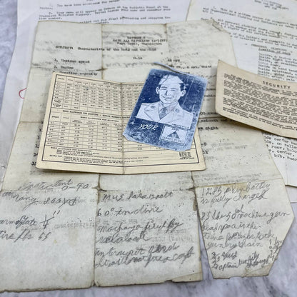 1950s Army Soldier Papers Lot 46th & 50th AAA BN AW SP APO 358 Ft. Lewis TH1