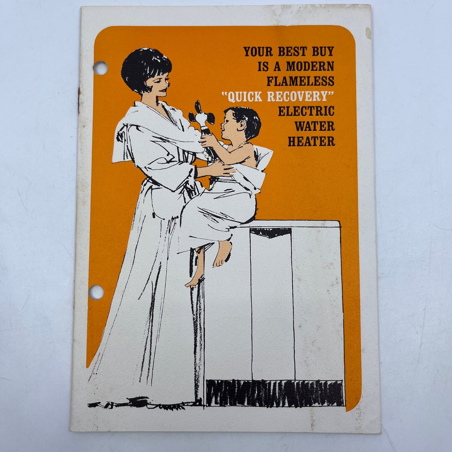 1960s Flameless Quick Recovery Electric Water Heater Booklet Brochure V39-1