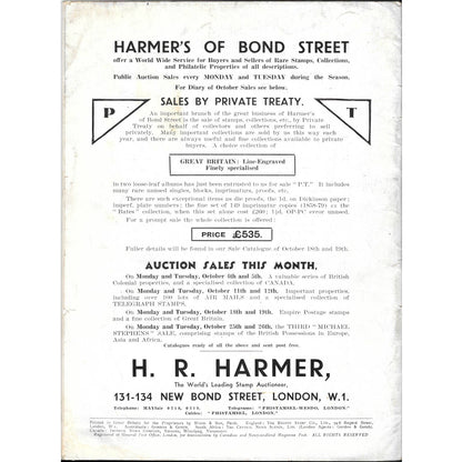 Oct 1937 The Philatelist Magazine Published By The Regent Stamp Company TJ7