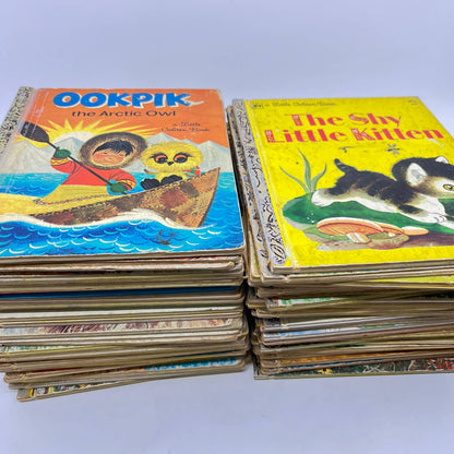 Huge Lot of 48 Vintage Golden Books Mostly 1950s-1980s