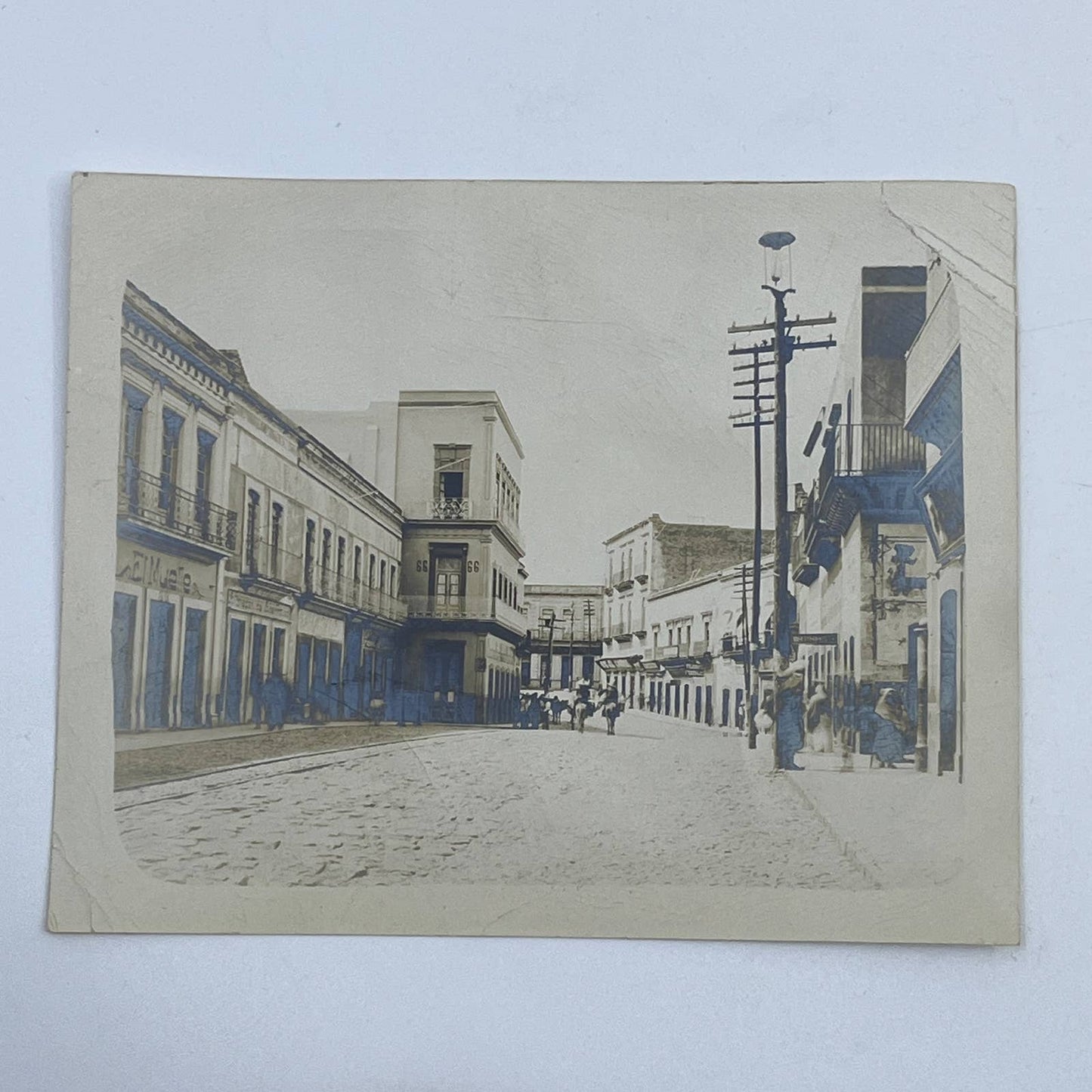 1903 Original Photograph Residence & Office Hijos de Luis Macias Zacatecas AC7