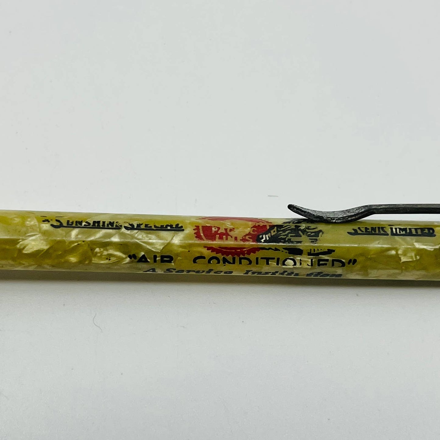 Celluloid Mother of Pearl Mechanical Pencil Missouri Pacific Lines Railroad SB3