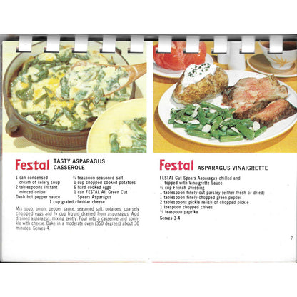 1981 Festal Country Cookery Recipe Cookbook TJ7