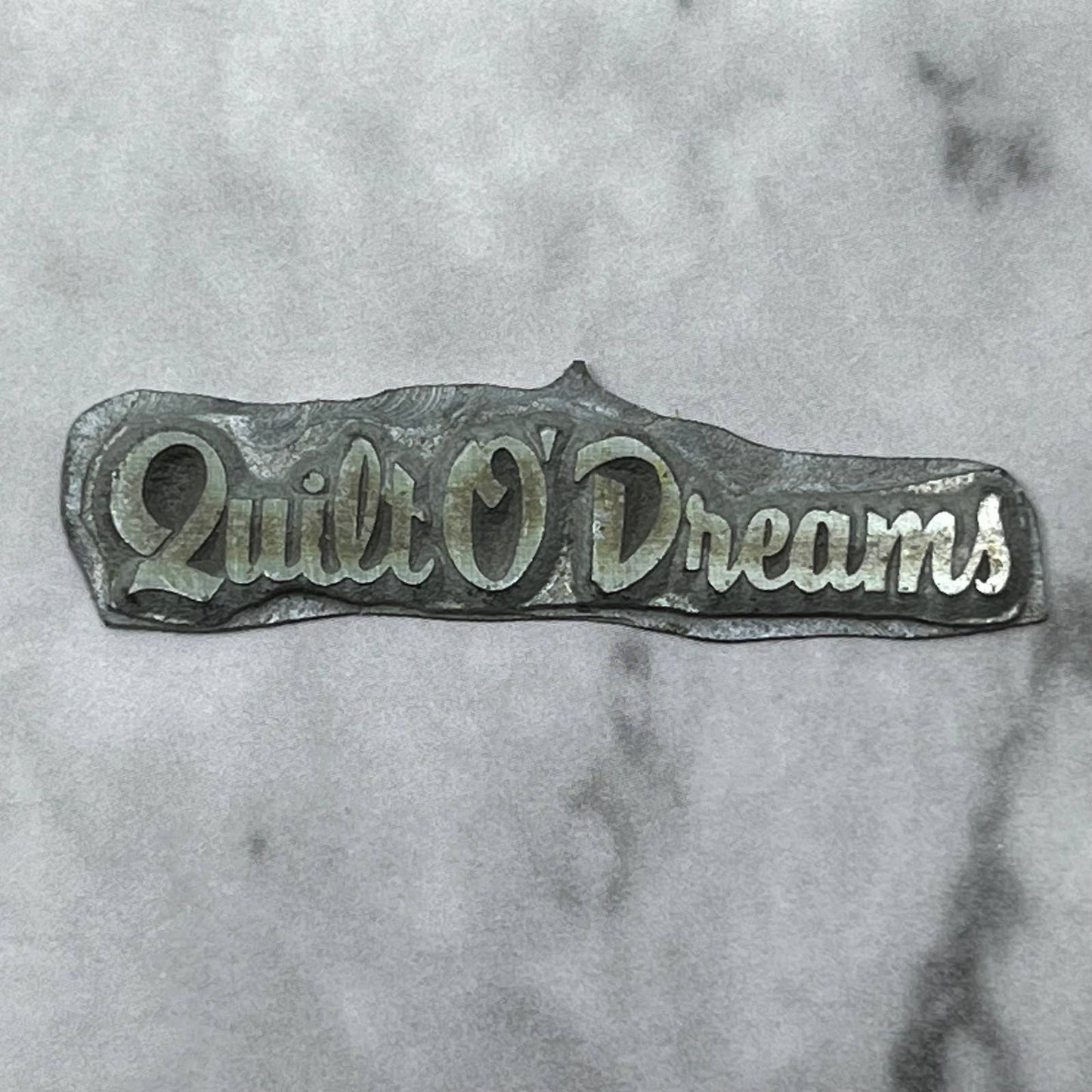 Vintage Printing Letterpress Printers Block Plate Quilt O’Dreams SE832