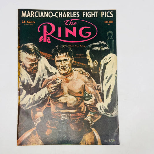 1954 Nov - The Ring Boxing Magazine – Don Cockell Cover Rocky Marciano TA5