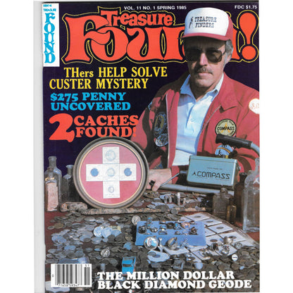 Treasure Found! Magazine 1985 Spring Metal Detecting Gold Diamonds M2