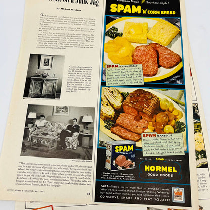 1939-60 Set of 7 Potted Meat Hormel Span Prem Treet Armour Original Print Ad TA8