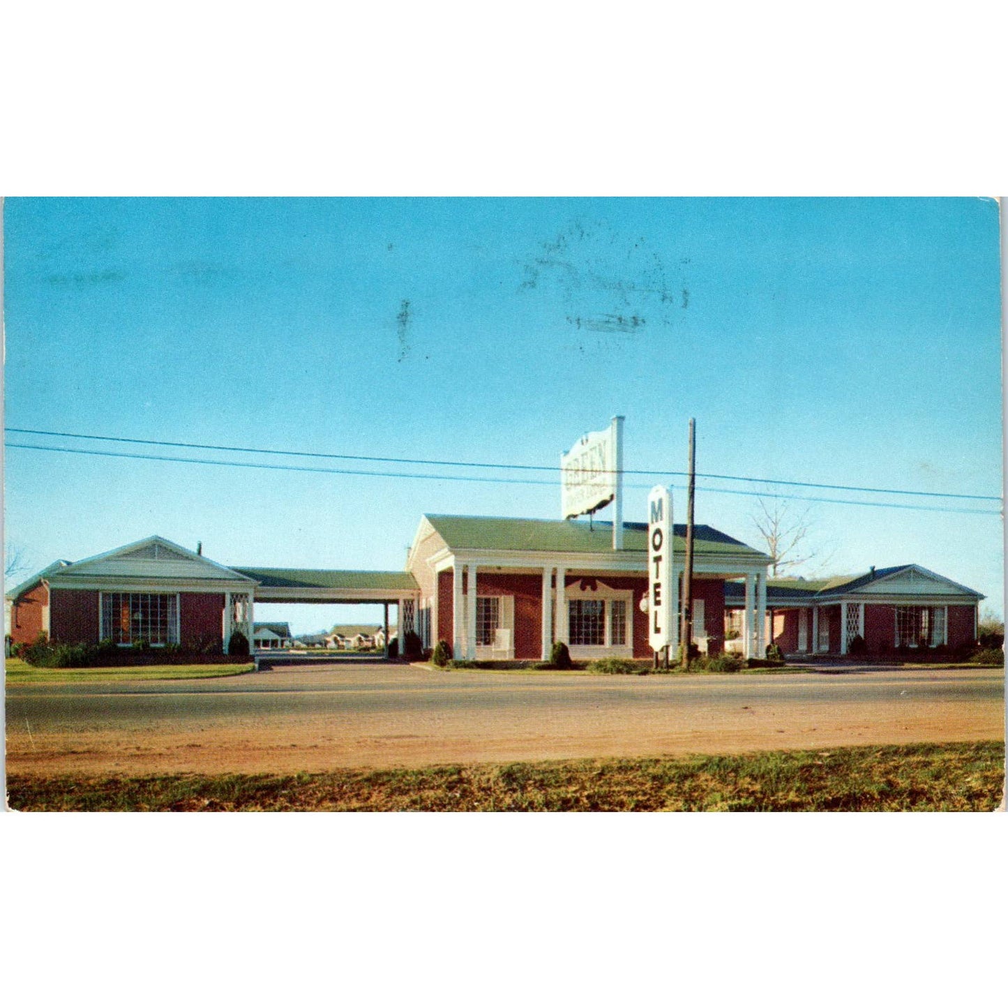 Green Motor Lodge Montgomery AL 1958 - Original Postcard TJ7-RP3