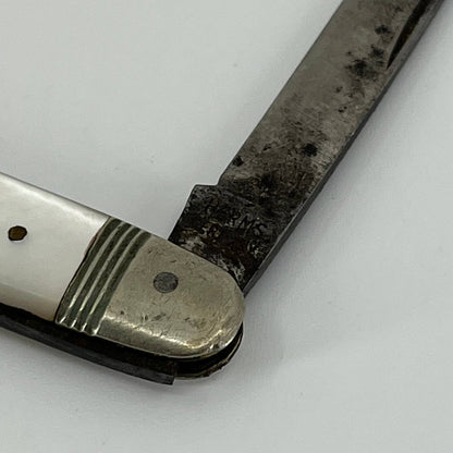 Vintage HERMS GERMANY 2-Blade Equal End Senator Pocket Knife Mother of Pearl SA1
