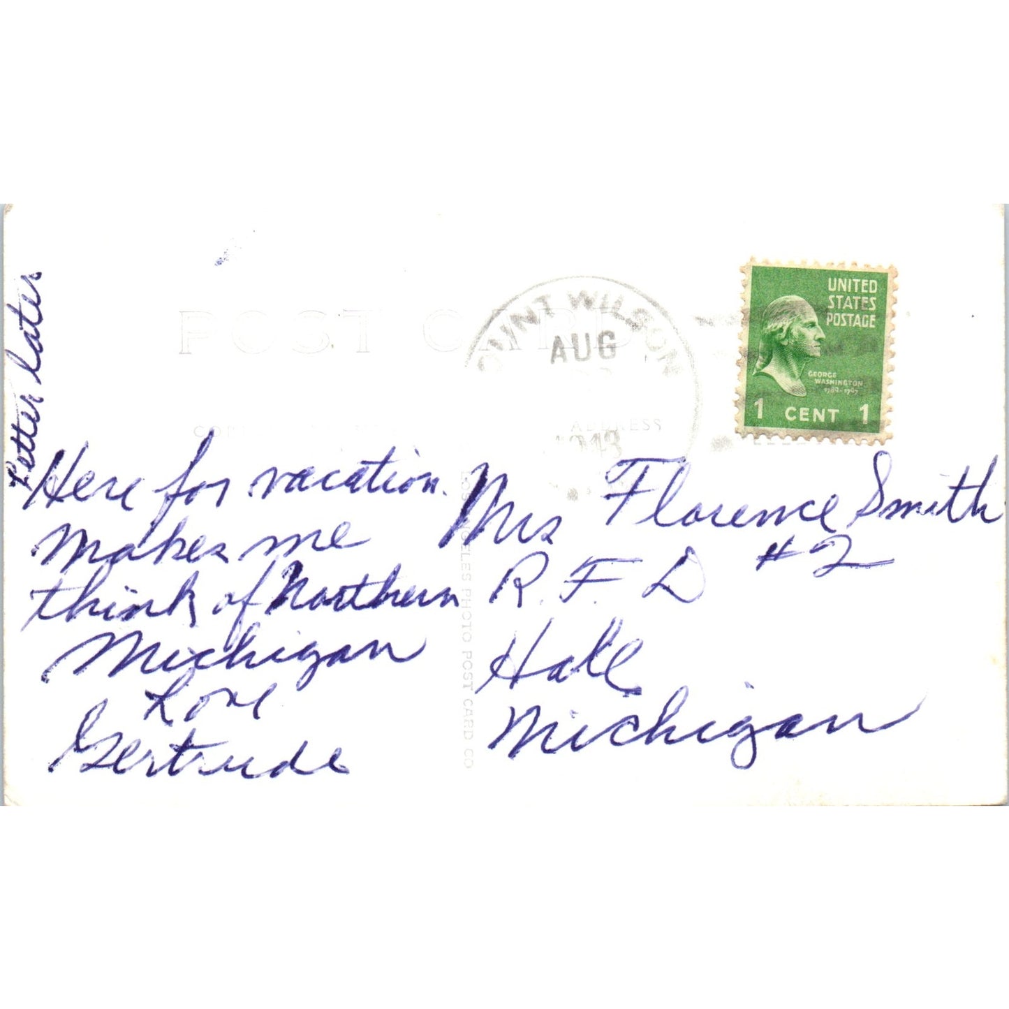 Hooker Reflector Mount Wilson Observatory CA 1948 RPPC Original Postcard P1-13