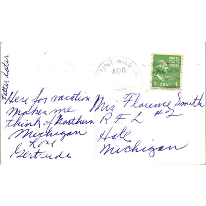 Hooker Reflector Mount Wilson Observatory CA 1948 RPPC Original Postcard P1-13