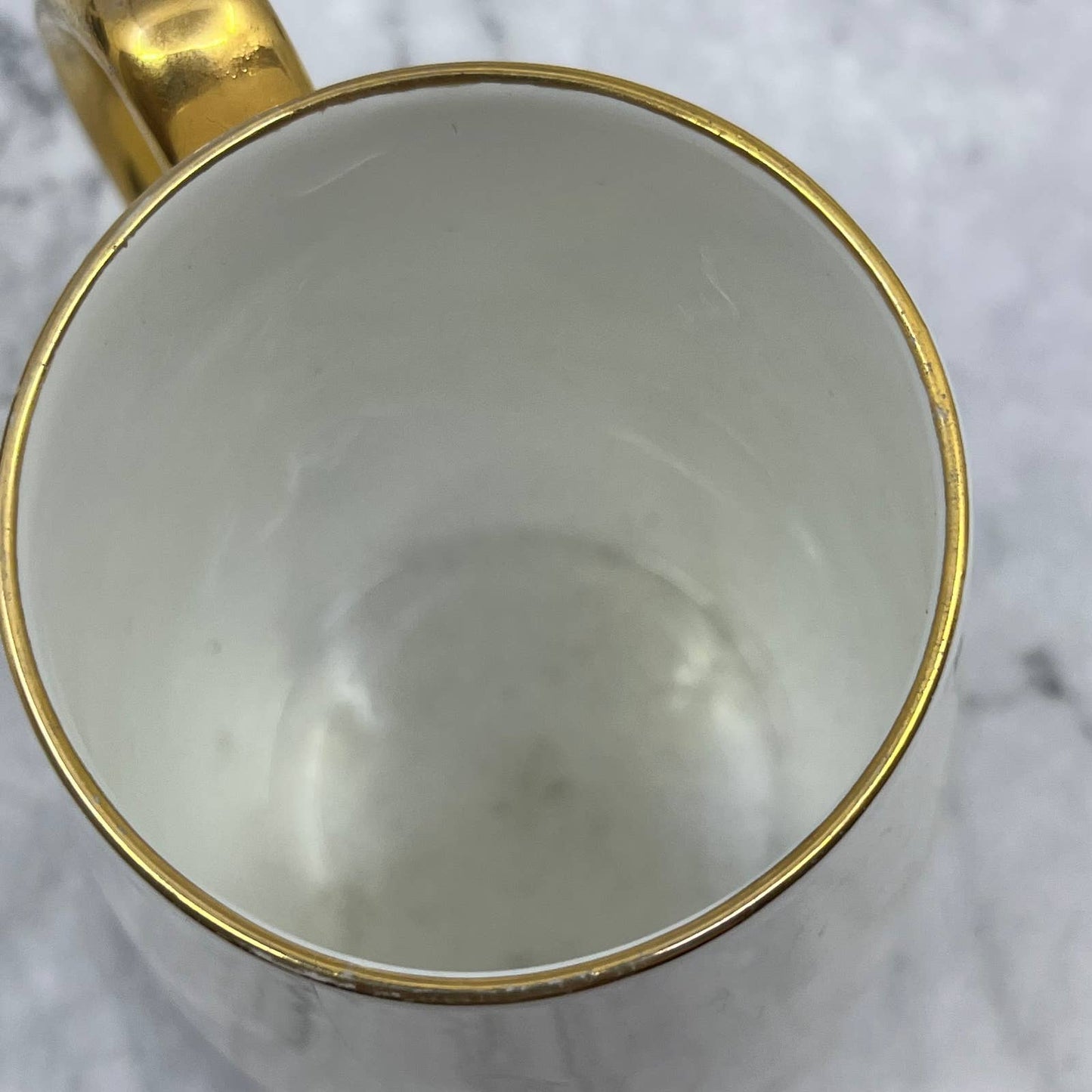 Vintage Poodle Dog Ivory Porcelain Coffee Tea Cup Mug Made in England Rosina TI8