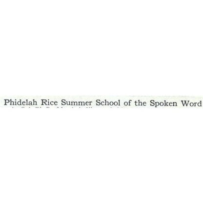 Phidelah Rice Summer School Martha's Vineyard MA - 1921 Original Ad TJ7-S6