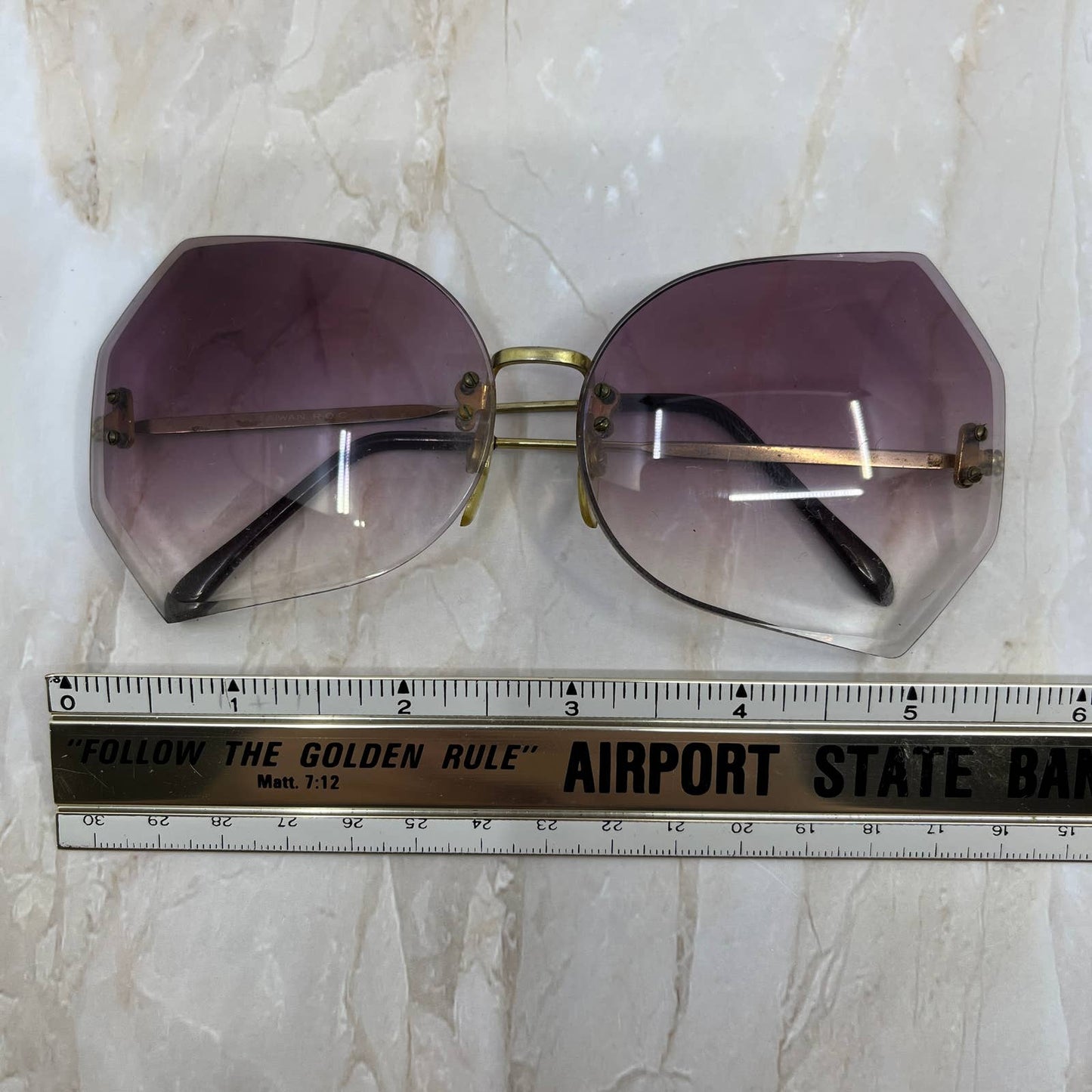 Retro Taiwan ROC Oversize Sunglasses Eyeglasses Frames TK2-G1-6