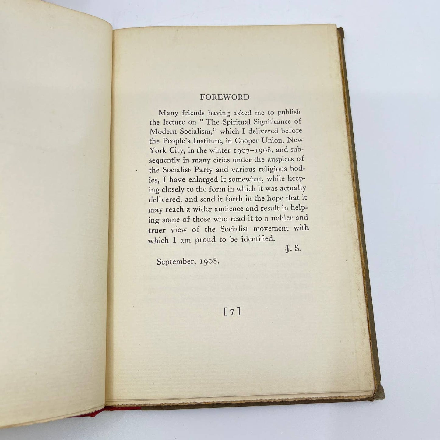 1909 The Spiritual Significance of Modern Socialism John Spargo TF3