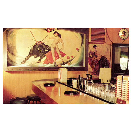 Vintage Postcard - El Toreador Spanish American Restaurant Miami Florida TJ7-1