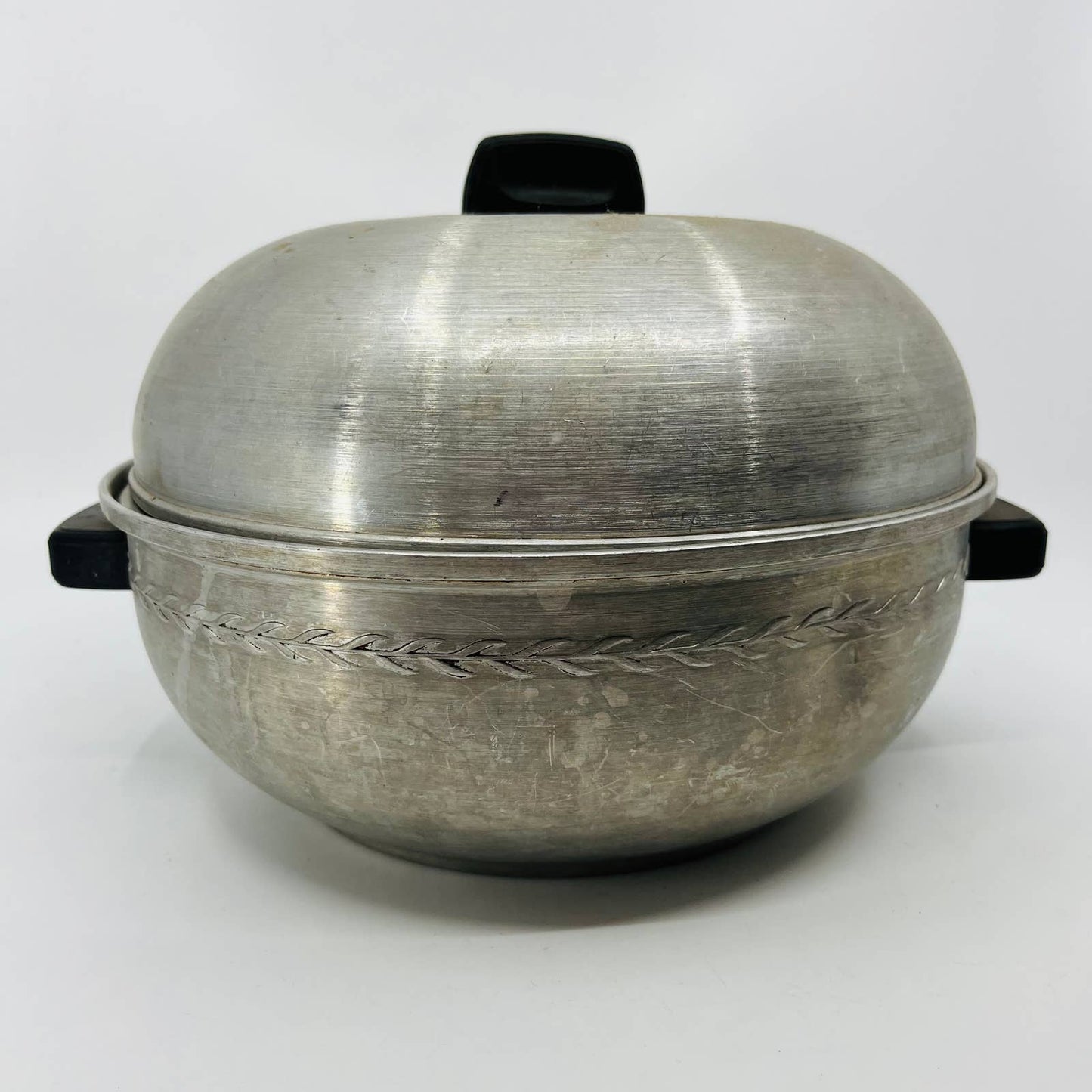 VTG 1960s WEST BEND Aluminum Serving Oven Bun Warmer 3 Pieces Stove Oven TC2