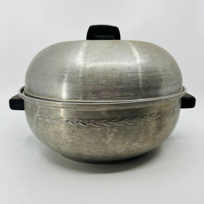 VTG 1960s WEST BEND Aluminum Serving Oven Bun Warmer 3 Pieces Stove Oven TC2