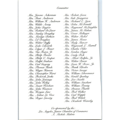 Doll House Committee Los Angeles Chamber of Commerce Michele Malone Postcard PB9