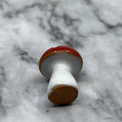 Vintage TINY Hand Painted Ceramic Mushroom Toadstool SA2