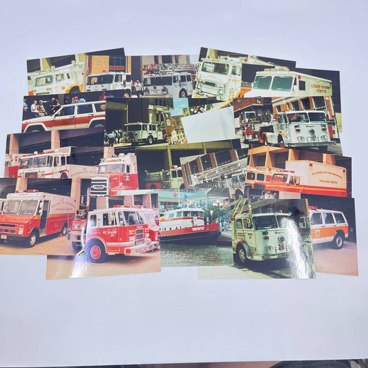 Vintage Baltimore Maryland Area Fire Truck Vehicle Original Photo LOT OF 20 TF5