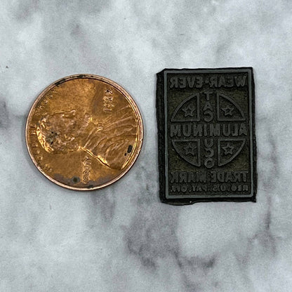 Vintage Printing Letterpress Printers Block Plate Ware-Ever Aluminum SE820