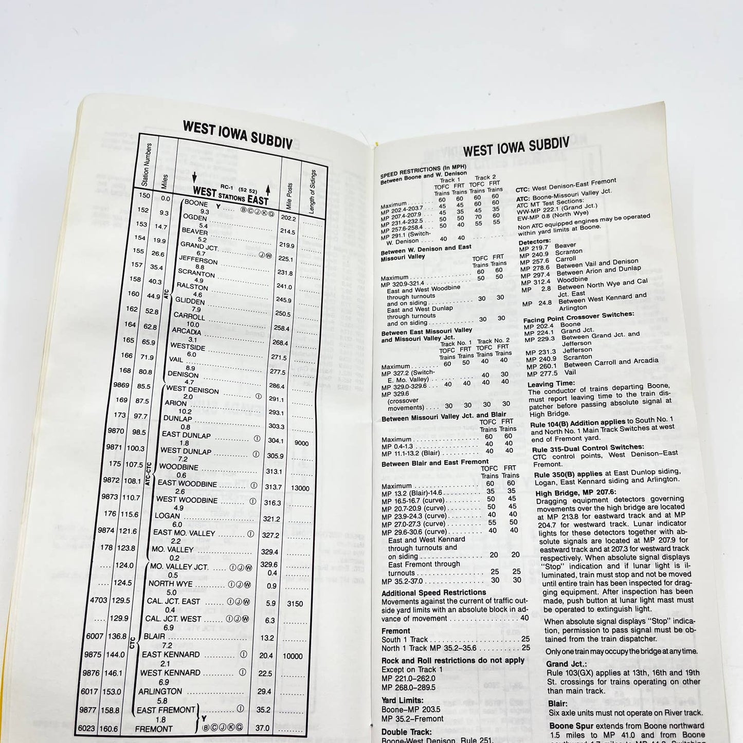 1990 Chicago Northwestern System RR Timetable No. 11 Booklet TE3