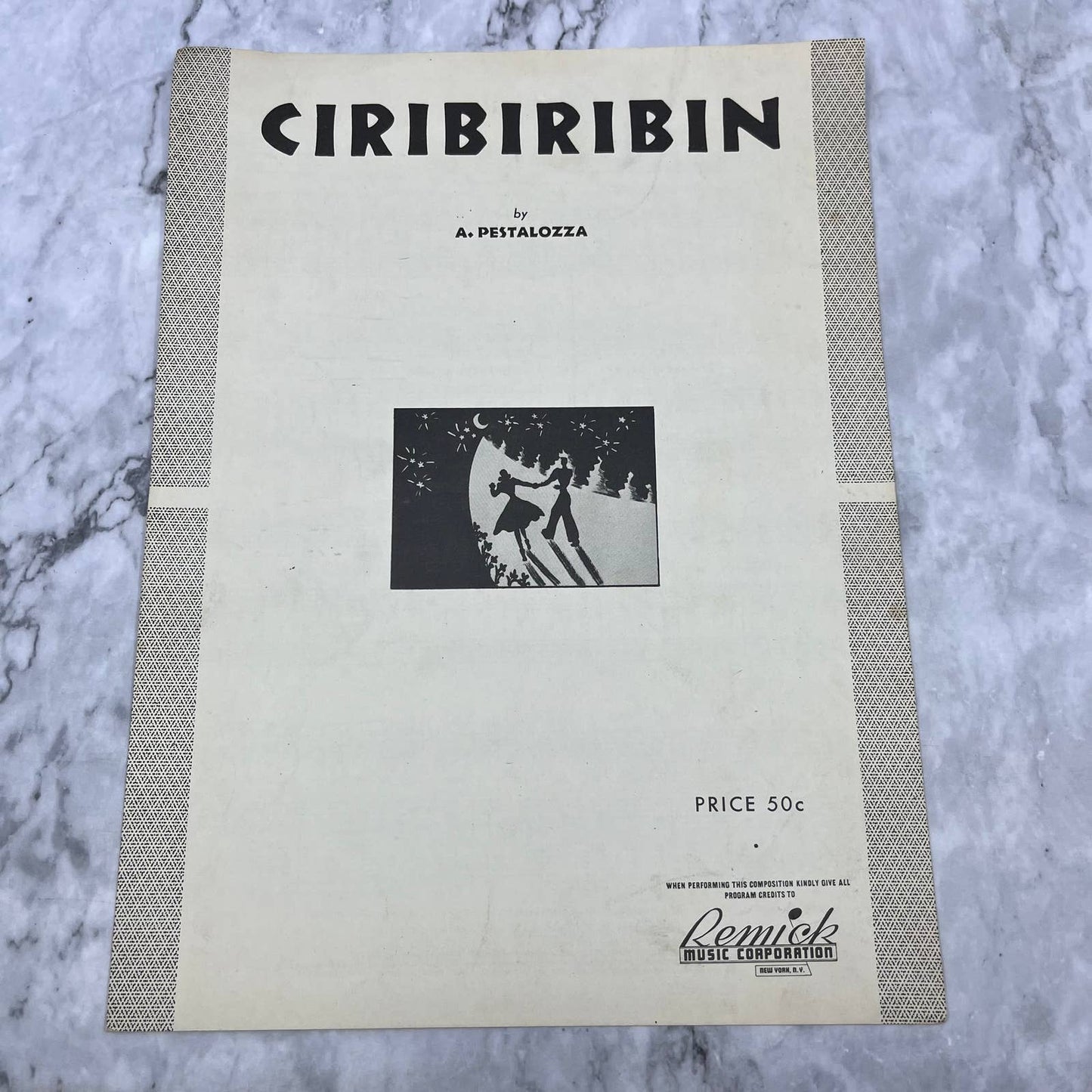 Vintage Sheet Music 1934 Ciribiribin A. Pestalozza TI1
