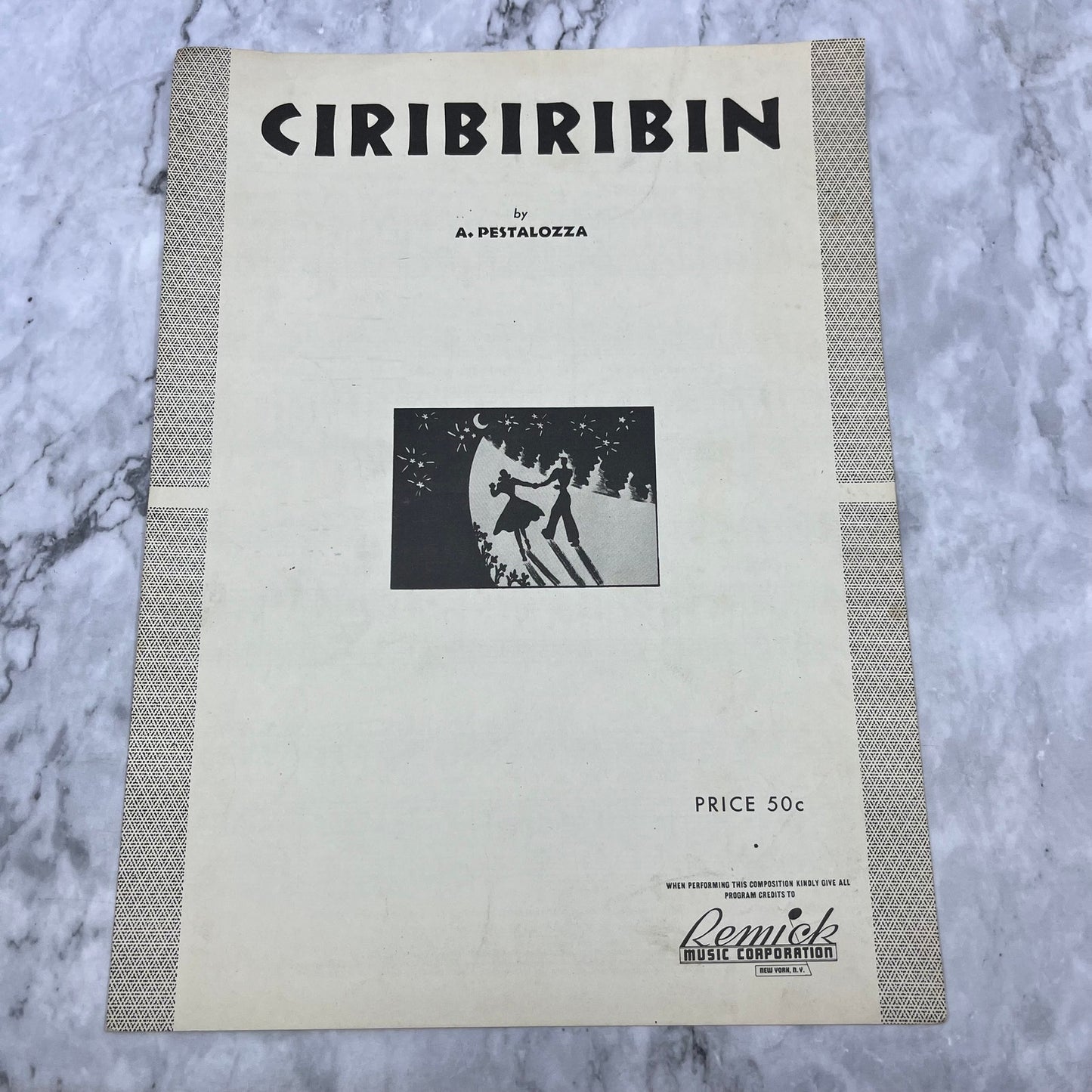 Vintage Sheet Music 1934 Ciribiribin A. Pestalozza V39-3