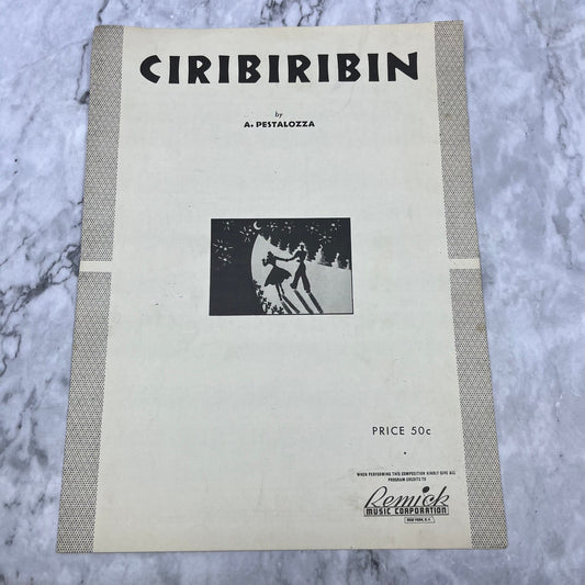 Vintage Sheet Music 1934 Ciribiribin A. Pestalozza V39-3