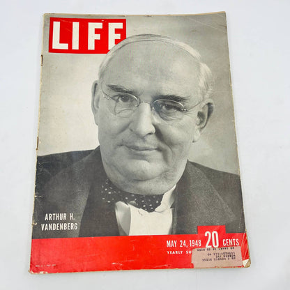 Life Magazine May 24, 1948 Vandenberg Churchill Fashion Elie Nadelman TD5