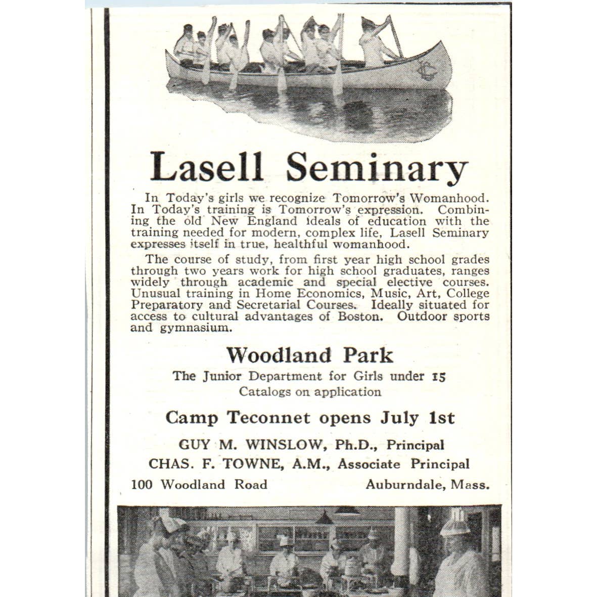 Beacon Boarding & Day School Brookline MA Althea H. Andrew - 1921 Ad TJ7-S