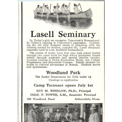 Beacon Boarding & Day School Brookline MA Althea H. Andrew - 1921 Ad TJ7-S