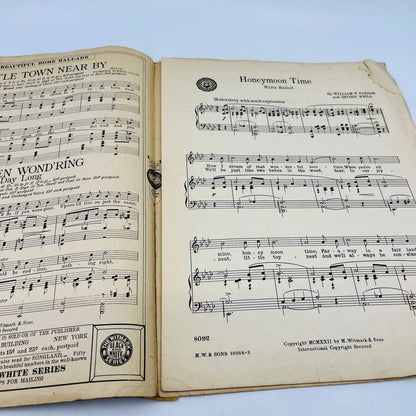 1922 Honeymoon Time Waltz Ballad William Ceasar Irving Weil Sheet Music