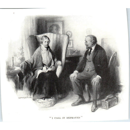 I Call it Depraved Denman Fink - 1921 Original Print TJ7-L