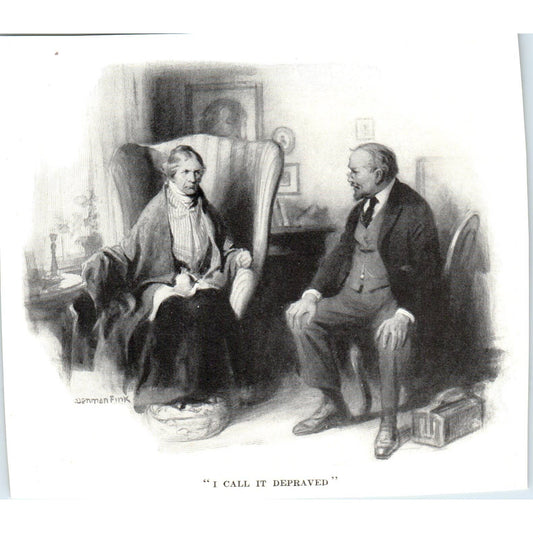 I Call it Depraved Denman Fink - 1921 Original Print TJ7-L