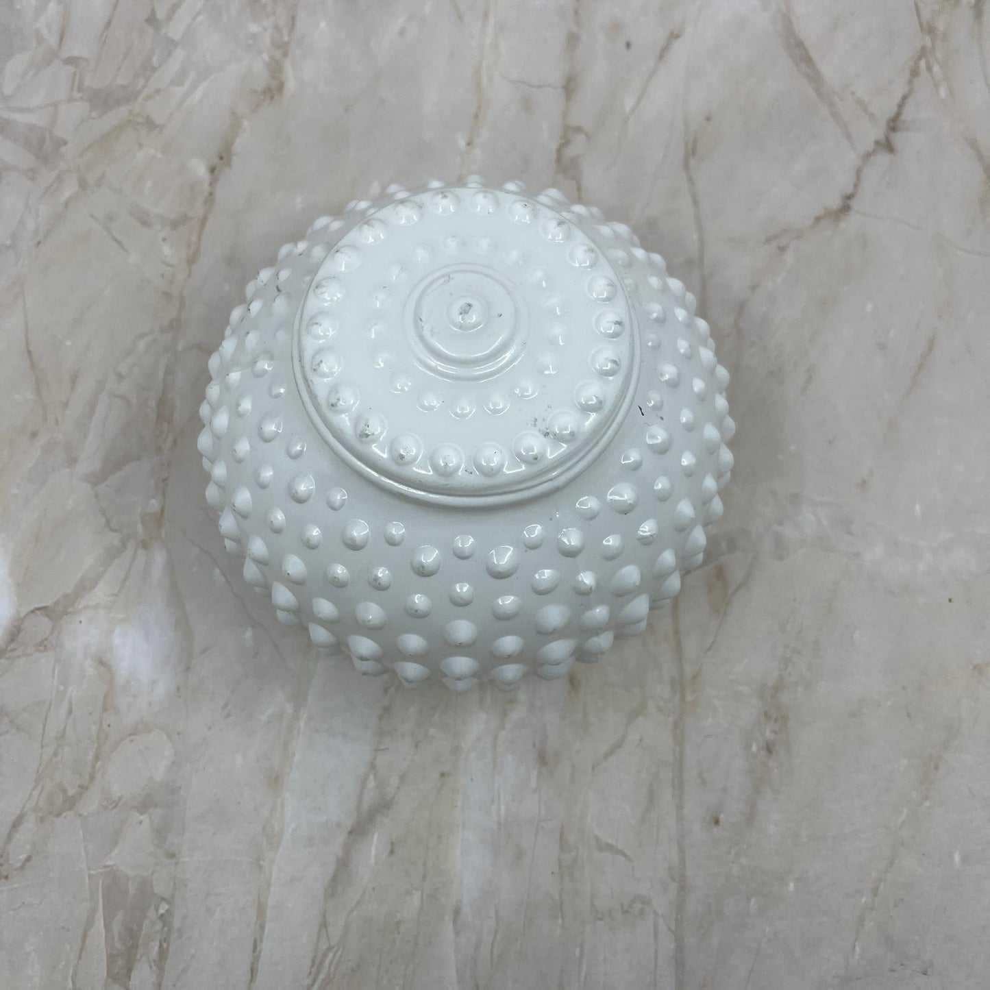 Milk Glass White Hobnail Light Shade Globe Ceiling Wall Mount 5” TE5