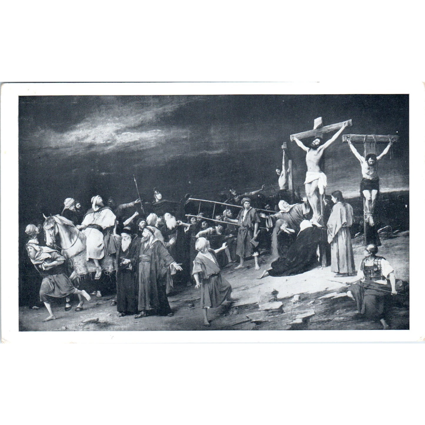 1951 Christ on the Calvary Depiction Original Postcard P3-3