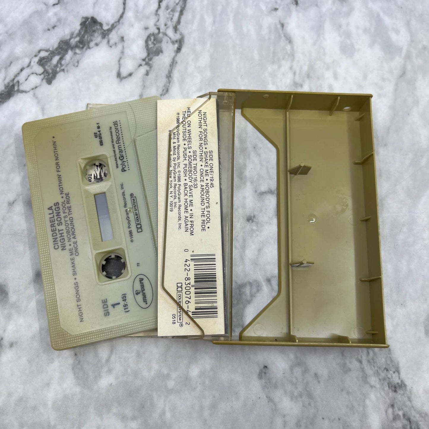 Cinderella Night Songs Cassette Tape TD8-68