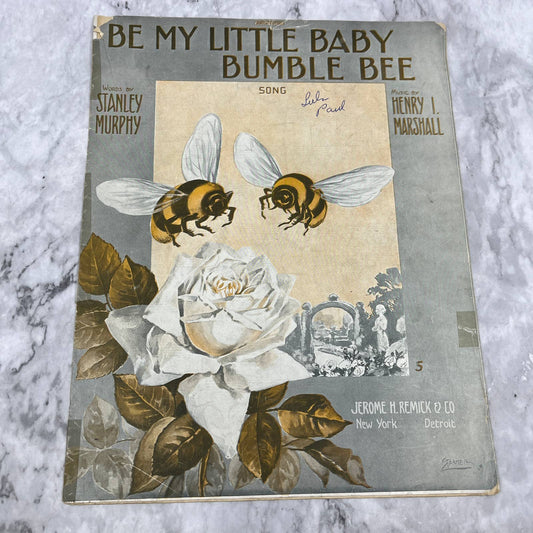 Be My Little Baby Bumble Bee 1912 Sheet Music TK2-SM3