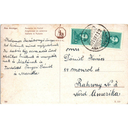 1912 German Bathing Women Lake by BUCHTGER - Original Postcard TJ7-RP3