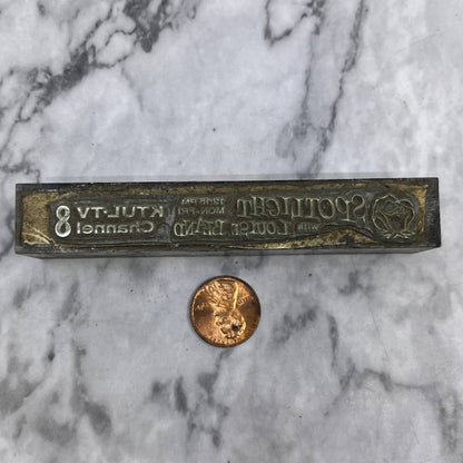 Vintage Printers Block Plate Spotlight With Louise Bland KTUL-TV Channel 8 TJ52