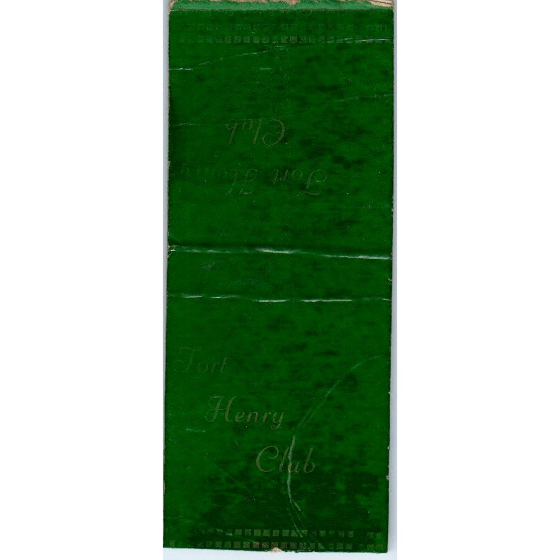Fort Henry Club Wheeling West Virginia Advertising Matchbook Cover MM9-4