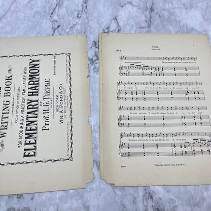 1885 Wm A Pond Sheet Music Yum-Yum Alex P. Brown Mikado Selections V41-2