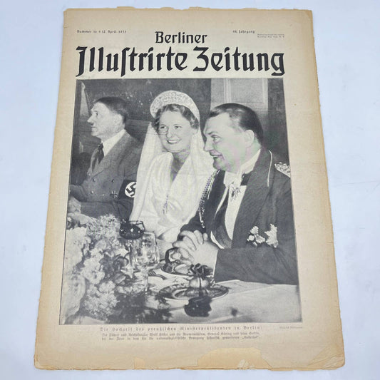 WWII Berliner Illustrated Newspaper Apr 17 1935 General Goering Wedding FL3