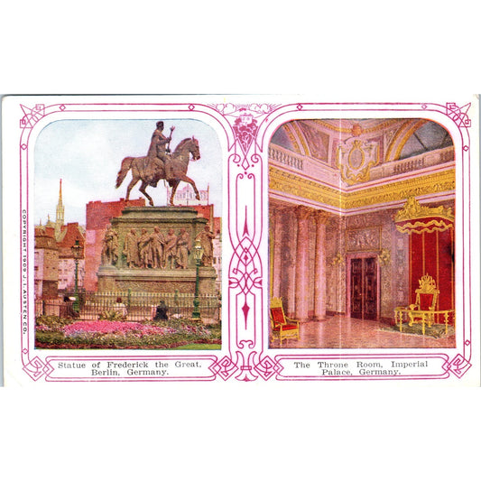 Frederick the Great, Imperial Palace Germany 1909 Original Postcard P2-8